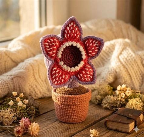 Baby Demogorgon & Flowerpot Demogorgon Crochet Pattern Bundle | Digital ...