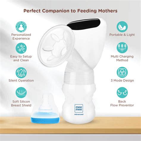 Buy Mee Mee Advanced Electric Breast Pump with 3 Modes - Massage ...