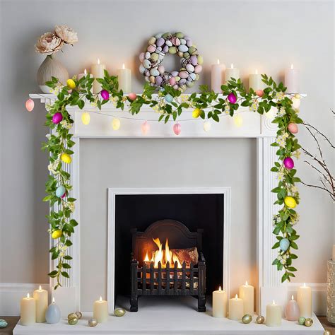 Nkmbld Easter Egg Garland Vine, Easter Artificial Hanging Floral ...