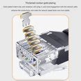 CAT6A Ethernet Cable 360 Degree Rotatable CAT6A LAN Networking Cable ...
