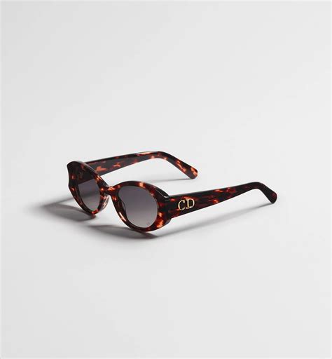 DiorGlow B3I Brown Tortoiseshell-Effect Butterfly Sunglasses | DIOR