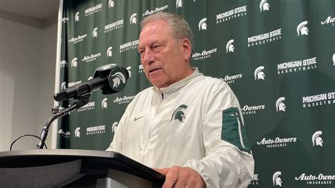 Michigan State Spartans head men's basketball coach Tom Izzo on UCLA ...