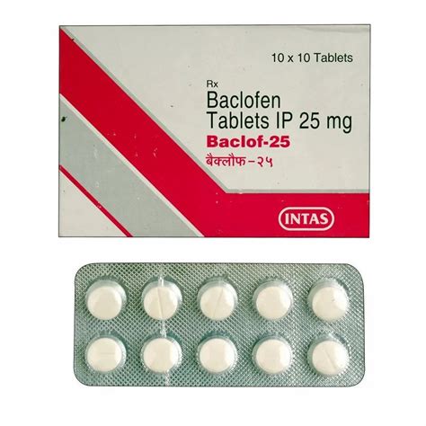 25mg Baclof Baclofen Immediate Release Tablets at in Nagpur