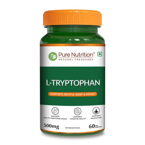 L-Tryptophan 500 mg Veg Capsules – Pure Nutrition