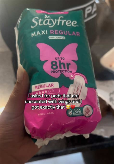 I asked for unscented pads with wings — I got Zinger Wings | TikTok