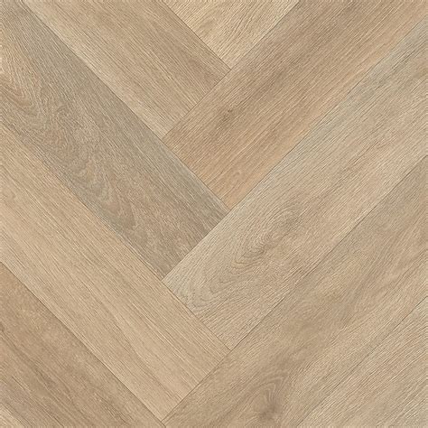 Elm Light Beige 2.0mm Vinyl Flooring Herringbone Wood Effect Plank For ...