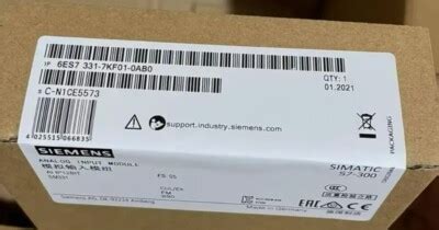 New Siemens 6ES7 331-7KF01-0AB0 6ES7331-7KF01-0AB0 PLC Module | eBay