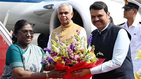 President Droupadi Murmu Arrives In Mumbai For Two-Day Visit ...