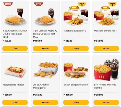 Mcdonald's Philippines Menu Prices Updated 2026