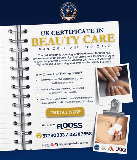 New Class Schedule for UK Certificate in Beauty Care (Manicure ...