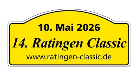 14. Ratingen Classic, Bruhy Kraftfahrzeug GmbH, Ratingen, 10 May 2026 ...
