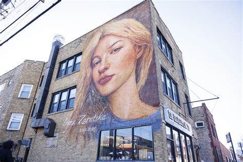 North Center mural depicting Ukrainian refugee defaced - Chicago Sun-Times
