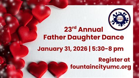 23rd Annual Father Daughter Dance, Fountain City United Methodist ...