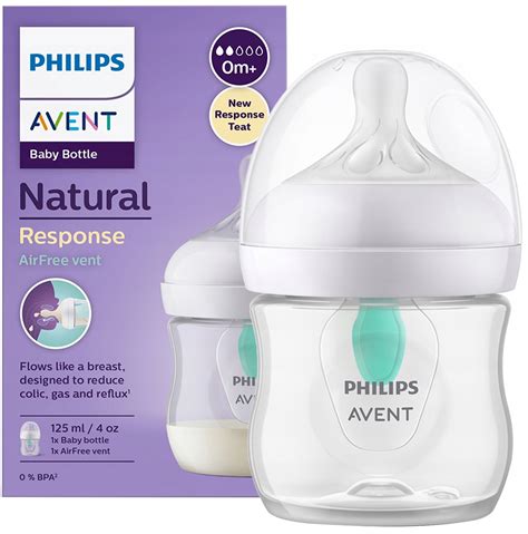 AVENT NATURAL 3.0 BUTELKA 125 ml WKŁADKA ANTYKOLKOWA Smoczek Level 2 ...