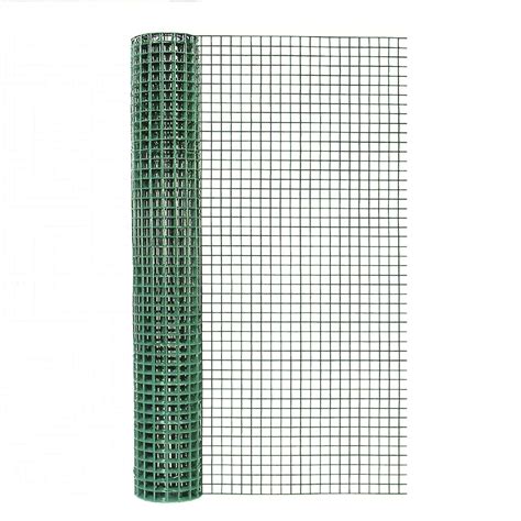 True Value Company Galvanized Metal Hardware Cloth Fence, Green Pvc Coating, 24-inch X 5-feet ...