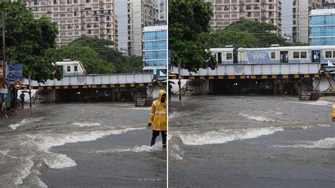 Mumbai Rains: 200 mm Downpour Floods Low-Lying Areas, Disrupts Rail ...