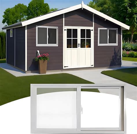 Horizontal Sliding Window with Tempered Glass and Screen for ...