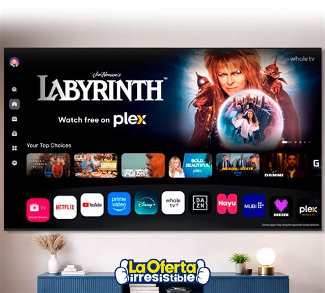 Smart TV JVC 70" QLED 4K con Sistema WhaleTV WIFI Bluetooth y Control ...