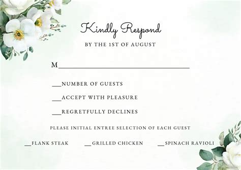 Minimalist Flower - Floral Wedding Invitations