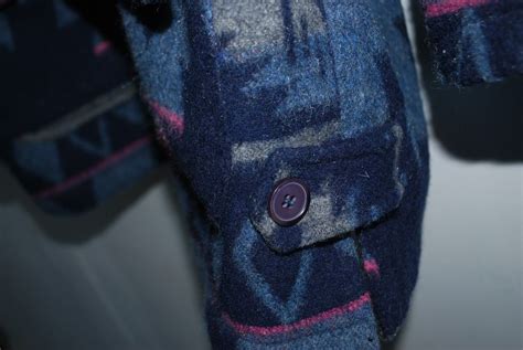 vintage Pendleton-pattern Small blue wool jacket oversized | eBay