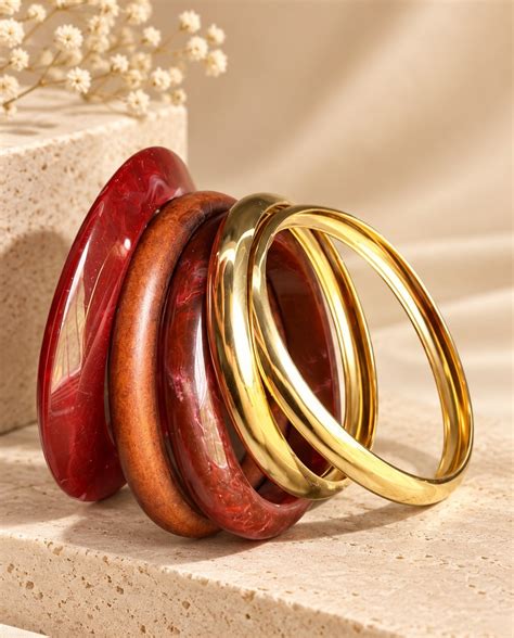 Red Marble Bangle Set – Nishar jewels