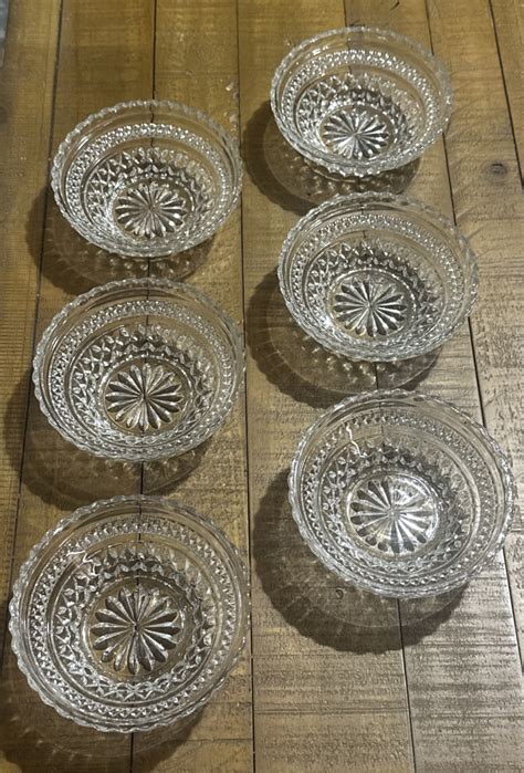 Set of 6, Anchor Hocking Wexford 5.25" Dessert / Fruit Bowls – VTG ...