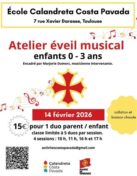 Atelier d’éveil musical parent–enfant (0–3 ans) 🎶, 7 rue Xavier Darasse ...