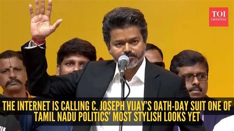 Why Vijay’s sleek black suit became the biggest style moment at Tamil ...