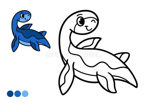 Happy Swimming Plesiosaurus Stock Illustrations – 18 Happy Swimming ...