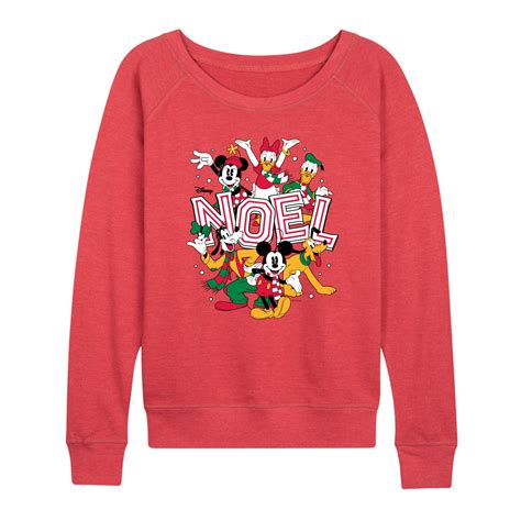 Disney - Noel - Women's French Terry Long Sleeve Pullover - Walmart.com