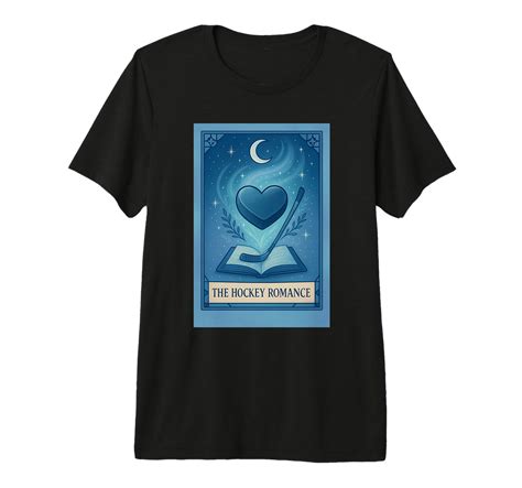 Cozy Hockey Romance Tarot Card T-Shirt for Book Lovers with Starry ...