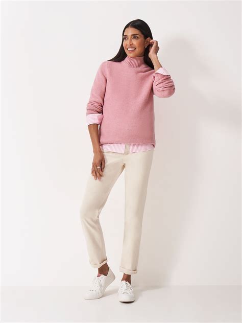 Buy Crew Clothing Pink Harmony Links Crew Neck Jumper from Next India