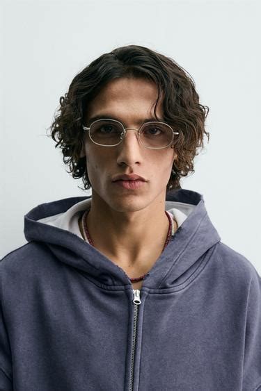 OVAL SUNGLASSES - Silver | ZARA India