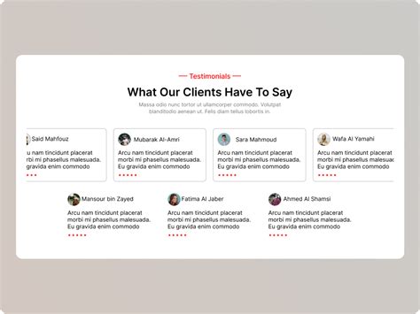 Landing page Testimonial UI Design by Syed jumon Ahmed on Dribbble