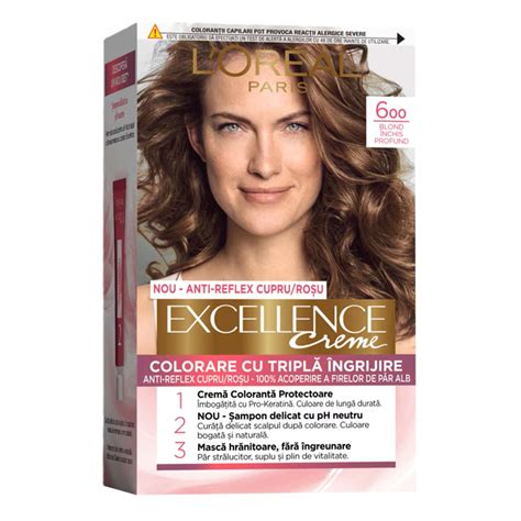 Vopsea de par cu acid hialuronic Excellence Color Creme 6 B : Farmacia ...
