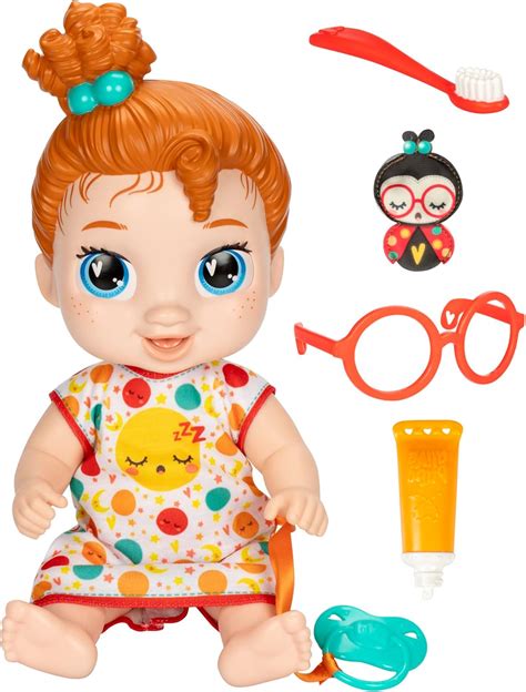 Amazon.com: Baby Alive Lil Dreamer Dottie Doodle Sleepy Baby Doll Set ...