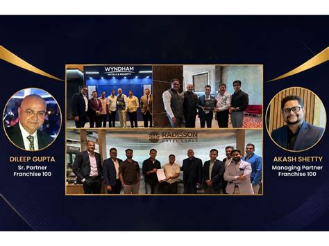 Franchise 100 Signs Three Strategic Hospitality Projects Across India ...