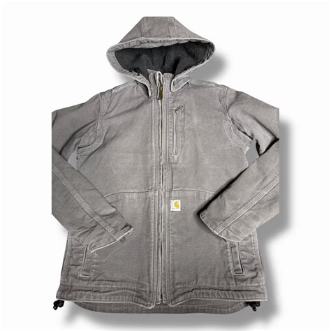 CARHARTT Womens Full Swing Caldwell Jacket Gray Size … - Gem