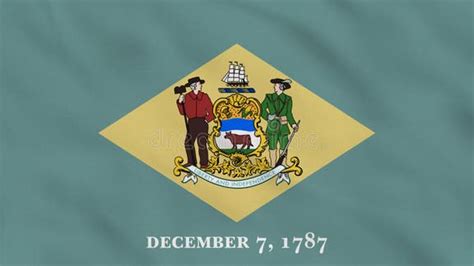 Delaware State Usa Crumpled Fabric Flag Intro Stock Illustrations – 2 ...