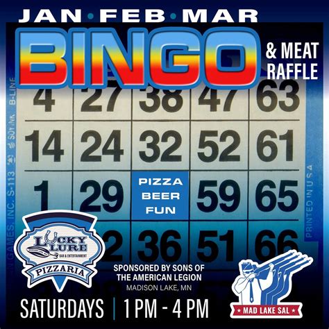 BINGO & Meat Raffles, 412 Main St, Madison Lake, MN, 24 January 2026 ...
