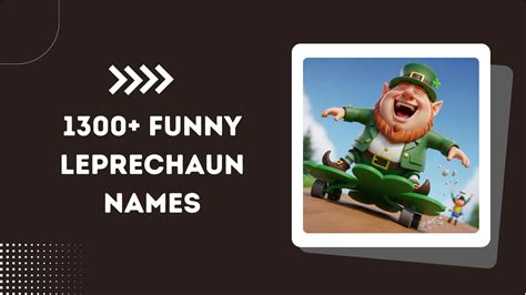 1300+ Funny Leprechaun Names | Generator, Kids, Male, Female