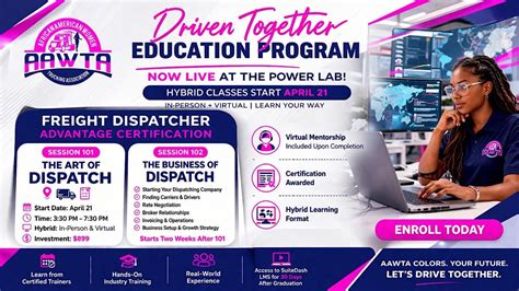 Freight Dispatcher Certification | 2-Part Program | Live/Hybrid LMS ...