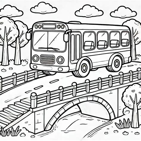 Bus Coloring Pages 10 Printable for Free Download