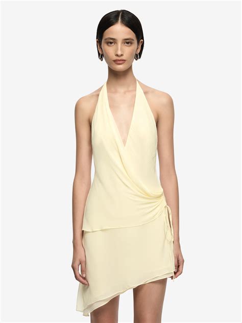 AMANDA HALTER ASYM DRESS - LEMON SORBET – BEC + BRIDGE US
