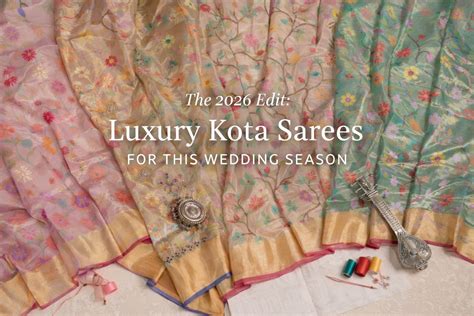 Luxury Wedding Sarees 2026: Handwoven Tissue Kota Sarees for Wedding ...