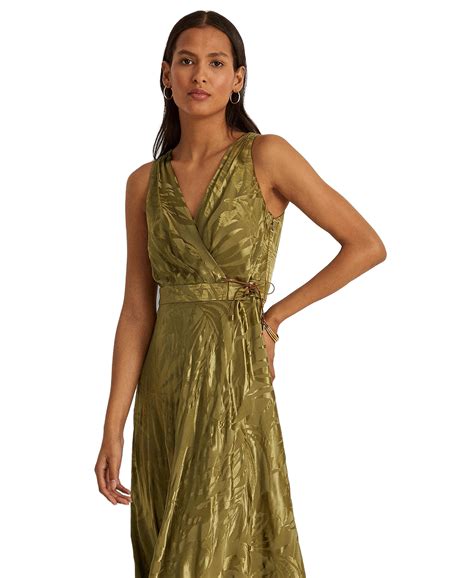 Ralph Lauren Green Dress Lauren By Ralph Lauren Reidly Belted Dress ...