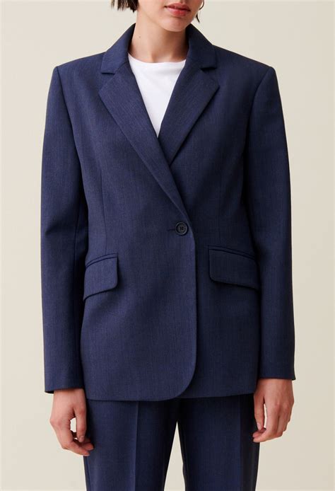 Navy double-breasted blazer for women | Claudie Pierlot
