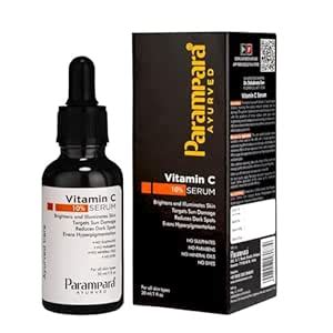 Parampara Ayurved 10% Vitamin C Face Serum | Skin Brightening & Even ...