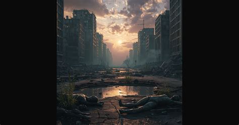 A desolate, post-apocalyptic urban landscape shows | unethical_law on ...