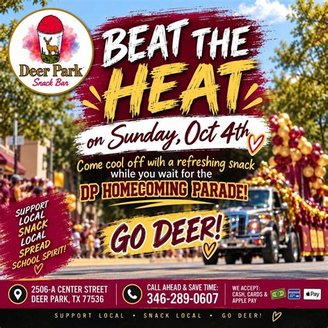 Homecoming Parade, Deer Park Snack Bar, 4 October 2026 | AllEvents